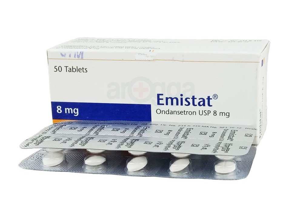 Emistat 8 mg কি কাজ করে এবং এর বিভিন্ন ডোজ কিভাবে কাজ করে তা বোঝানো একটি চিত্র, যেখানে ঔষধের বিভিন্ন ধরণ দেখা যাচ্ছে যা বমি ও বমি ভাব কমাতে সাহায্য করে।