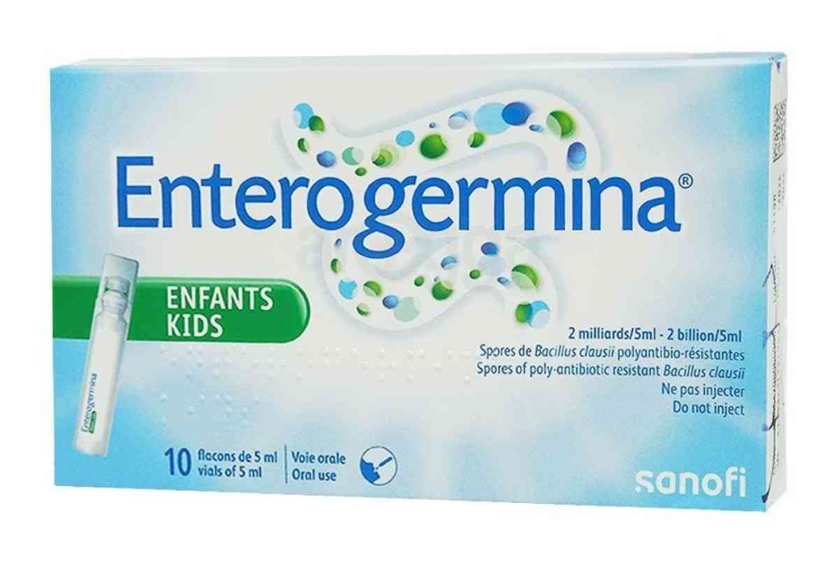 Enterogermina-র প্যাকেট এবং একটি সুস্থ অন্ত্রের ছবি। Enterogermina, যা সানোফি দ্বারা তৈরি, একটি প্রোবায়োটিক যা অন্ত্রের স্বাস্থ্য বজায় রাখতে সাহায্য করে। ছবিতে "গাট হেলথ" এবং "প্রোবায়োটিক" এর মতো গুরুত্বপূর্ণ শব্দও রয়েছে, যা enterogermina কি কাজ করে তা স্পষ্ট করে।